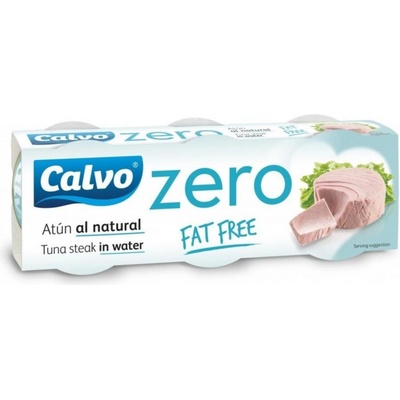 Calvo Zero tuniak vo vlastnej šťave fat free 3 x 65 g