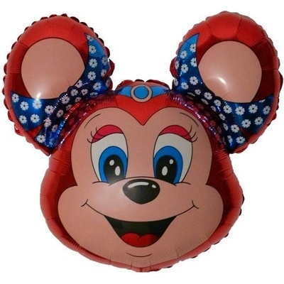 Balón fóliový 35 cm Babsy myš červená