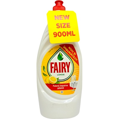 Fairy препарат за измиване на съдове, 900мл, Лимон