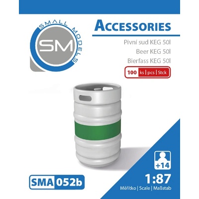 Small Models pivní sud KEG 50l 100 ks 052b – Zboží Dáma