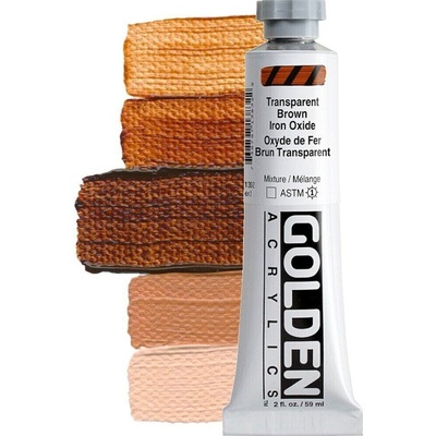 Golden Artist Colors Heavy Body АКРИЛНА боя Transparent Brown Iron Oxide 59 ml 1 бр (0001383-2)
