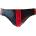 Rouge Leather Jocks with Stripe Black/Red, S