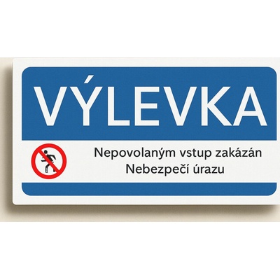Traiva s.r.o Výlevka Verze: Samolepka 190 x 90 mm tl. 0.1 mm - Kód: 08348