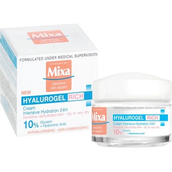 Image 1 of Mixa крем за лице, Hyalurogel, Rich, 50мл