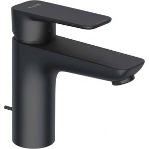 Kludi Pure&Style - Смесител за умивалник със сифон, матово черно 402903975 (402903975)