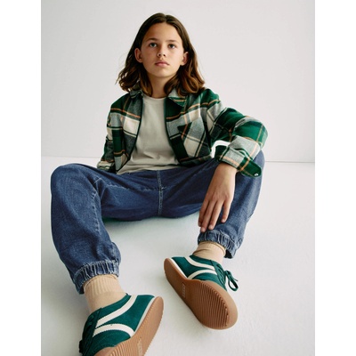 Marks & Spencer Спортно-деним панталони с висок дял памук (6-16 години) Marks & Spencer морскосиня Marks & Spencer | Sin | Момчешки | 8-9 години