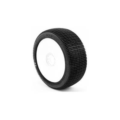 ProCircuit ADDICTIVE V2 BUGGY S1 SUPER SOFT lepené pneumatiky biele disky 2 ks