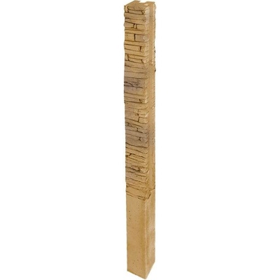 DITON Plotový systém QUICK WALL STONE Velikost: 15 × 15 × 290, Varianta: Quick wall stone - sloupek rohový 200 hnědý mix, Povrch: natur, reliéfní