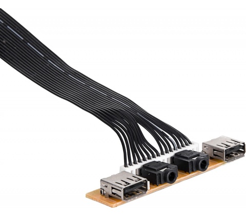 2xUSB 2.0 přední panel 70mm AK-CA-44