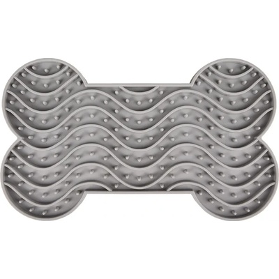 Flamingo Lick Pad Yummee Silicone Bone S - Подложка за поставяне на лакомство и близане Licky mat, под формата на кокалче, 15 см