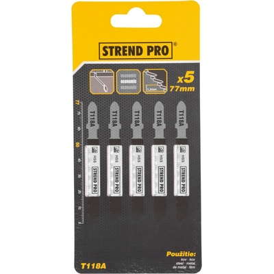 STREND PRO List do priamočiarej píly T118A 77 mm, 21z, kov, bal. 5 ks
