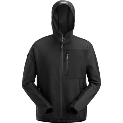 Snickers Workwear Mikina FlexiWork na zips kapucňou čierna