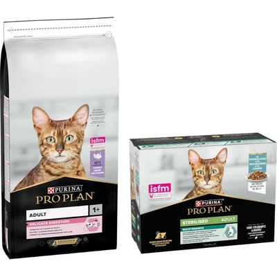 Pro Plan Adult Cat Delicate Digestion morka 14 kg