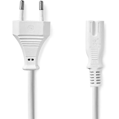 Nedis CEGL11040WT50 захранващ кабел IEC-320-C7, 2 x 0, 75 mm, дължина 5 m, бял (CEGL11040WT50)
