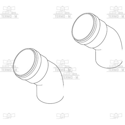 PROTHERM Koleno Ø 80 mm – 45° (2ks) K21K 0020257030