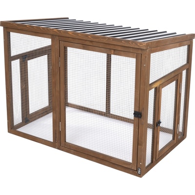 Tiaki králíkárna dřevěná přístavba 116 x 78 x 89,8 cm – Zboží Dáma