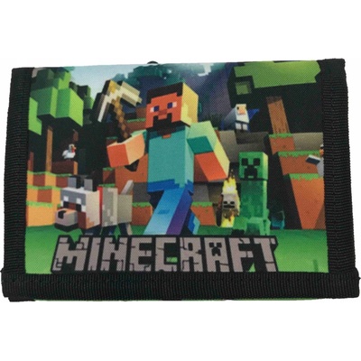 Minecraft zelená polyesterová so zapínaním na suchý zips