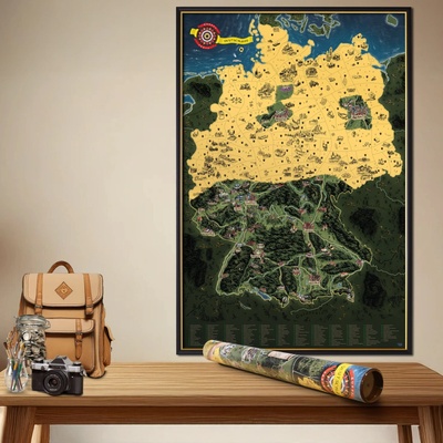 Stieracia mapa Nemecka DELUXE XL