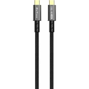 DeTech Кабел DeTech DE-C-C, от USB C(м) към USB C(м), 1m, 100W, черен