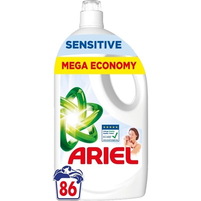 Ariel Течен перилен препарат Ariel Sensitive 3, 87L - 86 изпирания (8700216691444)