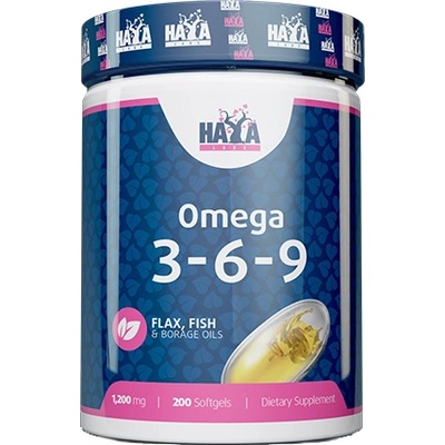 Haya Labs Omega 3-6-9, 1200 mg, 200 капсули, Haya Labs