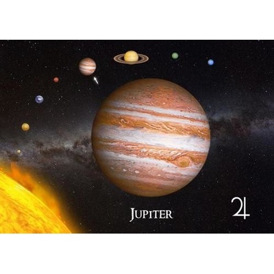 (B) 3D pohľadnica Jupiter