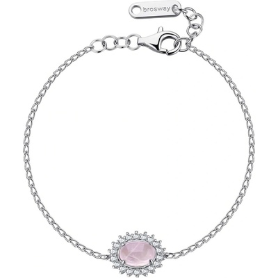 Brosway Strieborný náramok s ruženínom a zirkónmi Fancy Vibrant Pink FVP122
