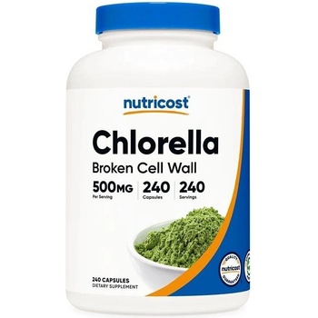 Nutricost Chlorella, 500 mg, 240 капсули, Nutricost (93137 (015101) NC)