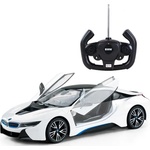 Rastar Детска играчка Rastar - Кола BMW i8, с отварящи се врати, Radio/C, 1: 14, бяла (71010) - baby