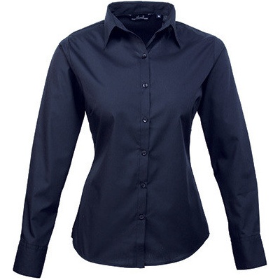 Premier Workwear popelínová s dlouhým rukávem