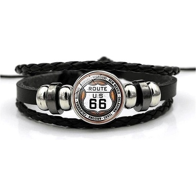 Predator kožený náramek route 66 náramek 14005-4