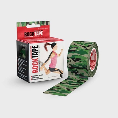 Rock Tape Tejpovací páska zelený maskáčový 5 cm × 5 m