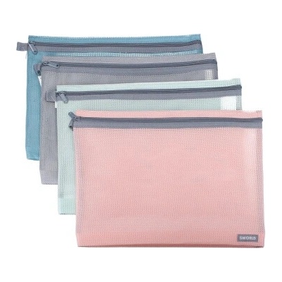 Zložka so zipsom 30x23cm - modrá -