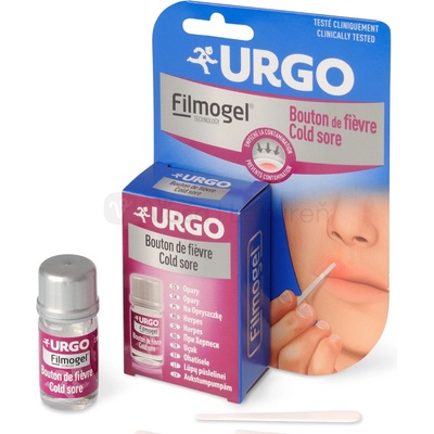 URGO Herpes filmogel tekutý filmotvorný gél na ošetrenie herpesu na perách 3 ml