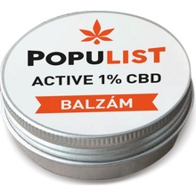 Populist ACTIVE konopná mast na klouby a svaly 1% CBD 30 ml