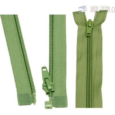 YKK Zips špirálový deliteľný olivový 50 cm