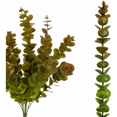 Umelý eukalyptus zeleno hnedý 48 cm 1 ks