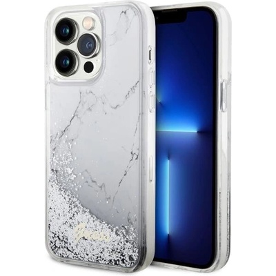 GUESS Кейс Guess GUHCP14XLCSGSGH за iPhone 14 Pro Max 6.7", бял / бял, твърд, Liquid Glitter Marble (GUE002803-0)