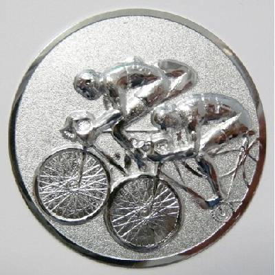 Cyklistika MAXI emblém A12č.16-stříbro