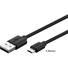 Goobay 93920 USB 2.0 USB A vidlice, USB B micro vidlice, 3m, černý