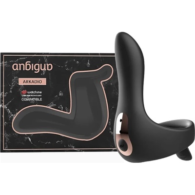 Вибриращ пенис ринг с перинеум стимулатор - Anbiguo Arkadio (D-232455)