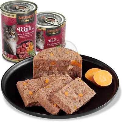 Leonardo консерва за котки - говеждо, дивеч и сладки картофи 6 x 200 г