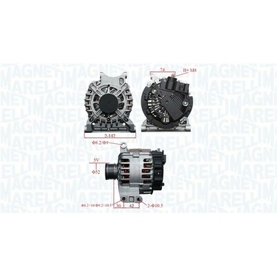 Alternátor MAGNETI MARELLI 063739065010