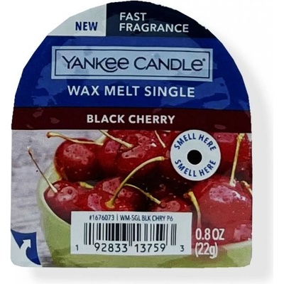 Yankee Candle Black Cherry vonný vosk do aroma lampy 22 g