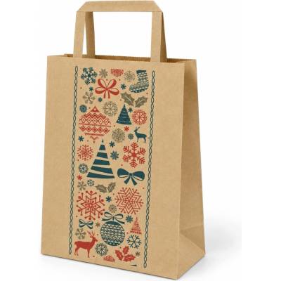 žiadna značka Darčeková taška 26×14×30 cm Vianoce, Mikuláš, darčeky 5 ks