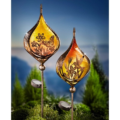 Weltbild Solární zahradní zápich Motýl a Kolibřík, sada 2 ks 831195