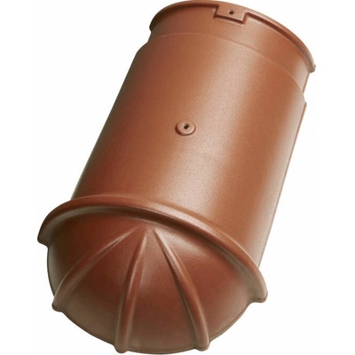 Tondach Koncový hrebenáč hladký 17 cm kvapka Csabai Engoba terakota