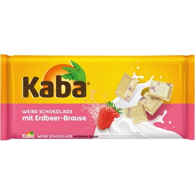 Kaba bílá čokoláda s jahodami 85 g