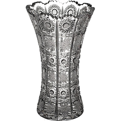 PB CRYSTAL Broušená váza X 80029/255mm. Klasický brus 500 PK. – Zboží Dáma