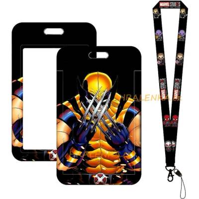 Šňůrka na krk 24662 s cedulkou na ID karty Deadpool a Wolverine